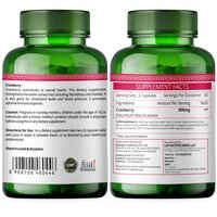 Simply Herbal D Mannose Cranberry Urinary Tract Health 800MG 60 Capsules