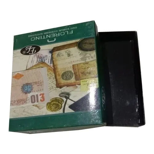 Green Cardboard Wallet Boxes