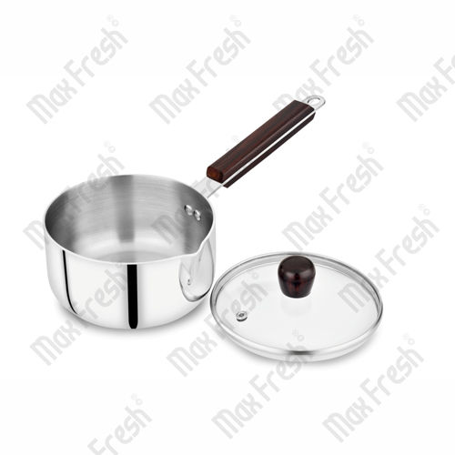 Stainless Steel Saucepan With Glass Lid