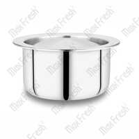 Stainless Steel Tope With Lid - Stainless Steel, 14/16/18/20 Cm, Silver Color | High Functionality, Secure Lid, Easy To Clean, Oven Safe
