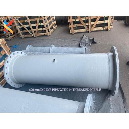 Flange Pipe With 400Mm Inside Screw Female Threaded Connection - Color: Grey