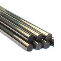 Nickel 200 Round Bar - 1 mm to 200 mm Diameter, Bright/Black Finish | 99.6% Pure Nickel, Excellent Ductility, Corrosion Resistance
