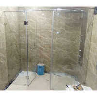 Shower Partition - Toughened Glass, Customized Size, Clear Glass Finish | Ideal For Bathroom Usage, Hinged/pivot Or Sliding Door Options