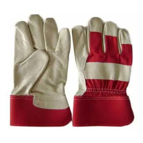 Industrial Leather Gloves With Complete Fingered Design: Modern