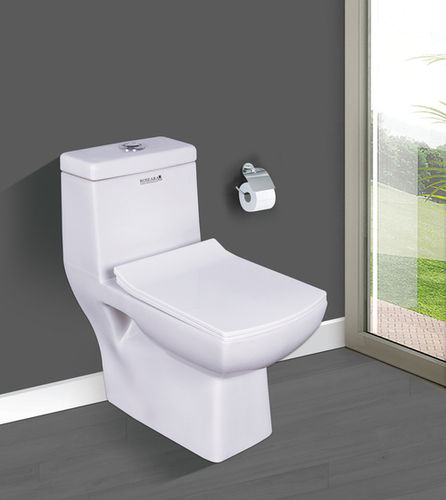 White Ceramic One Piece Toilet