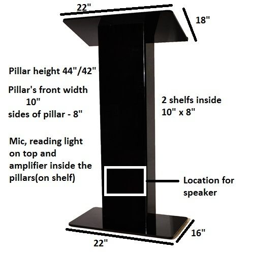 Acrylic Church Lecture stand