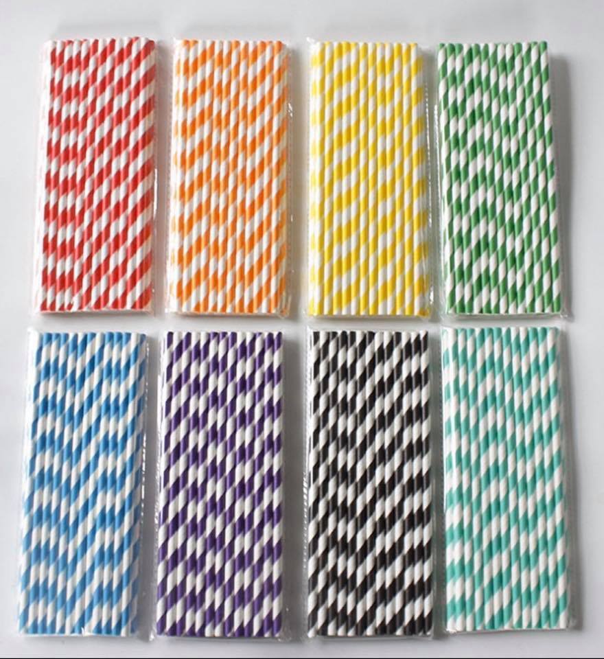 Printed Paper Straws