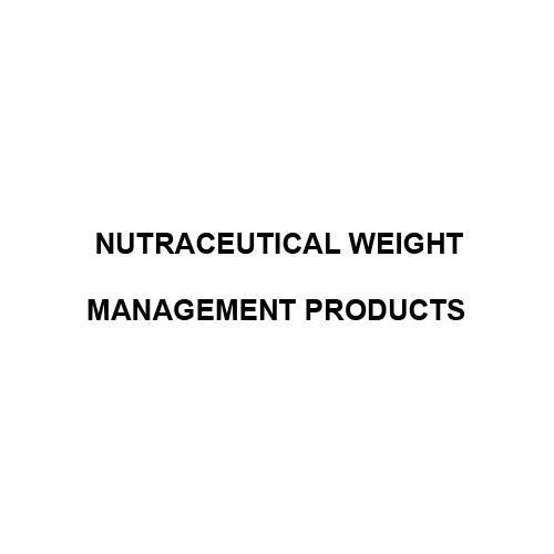 Nutraceutical Weight Management Products