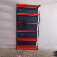 Mobile Storage Rack - Mild Steel, Rectangle Shape | Capacity: 401-450 Kg/day, Color: Blue & Orange
