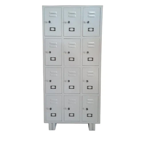 White Industrial Locker Cabinet