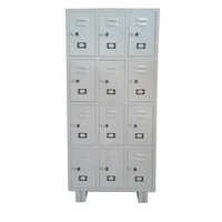 Industrial Locker Cabinet - Steel Material, Hinged Doors, White Finish | Antibacterial, Eco-friendly, Moisture Proof, 5-year Warranty