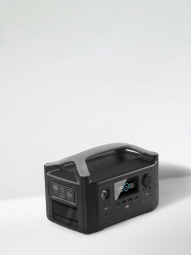 Black Portable Power Station Eco Flow River