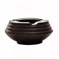 Black Pottery Ashtray - Stainless Steel, Customized Shape & Size, Modern Style | Customizable Logo for Commercial Use