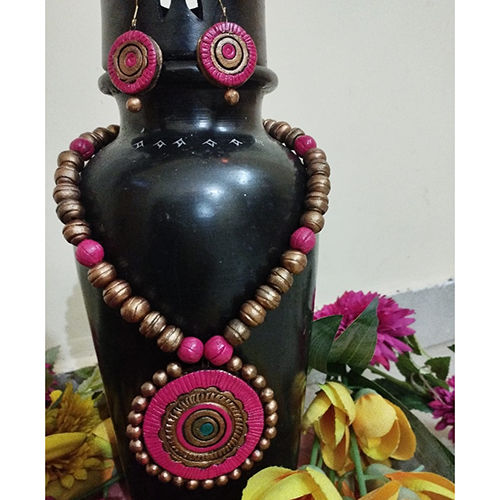 Designer Terracotta Necklace Set - Gender: Women