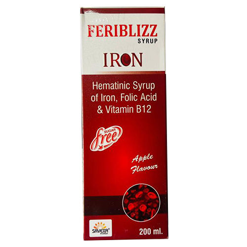 200 Ml Hematinic Syrup Of Iron Folic Acid And Vitamin B12 General ...