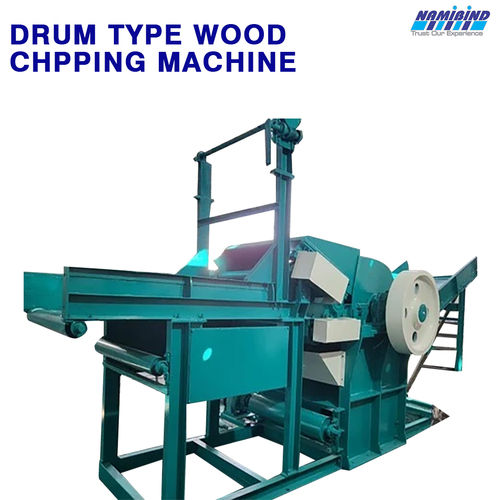 Drum Type Wood Chipping Machine With Capacity 02 To 03 Mt