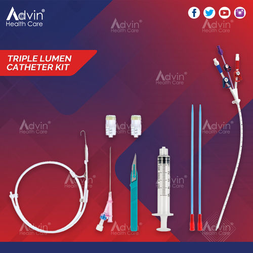 Plastic Triple Lumen Central Venous Catheter Kit at Best Price in ...
