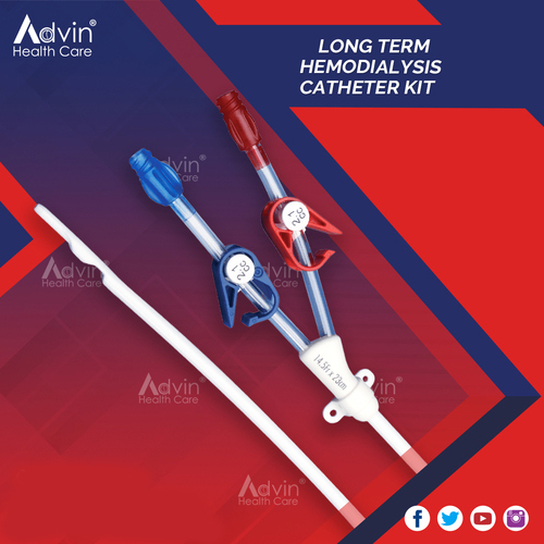 Silicone Long Term Permanent Hemodialysis Catheter For Hospital 