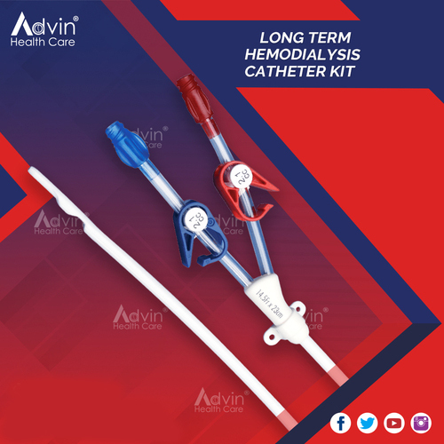 Silicone Long Term Permanent Hemodialysis Catheter For Hospital