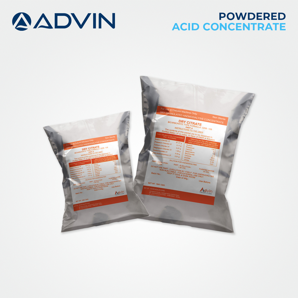 Plastic Dialysis Fluid/Dry Granulated Haemodialysis Concentrate