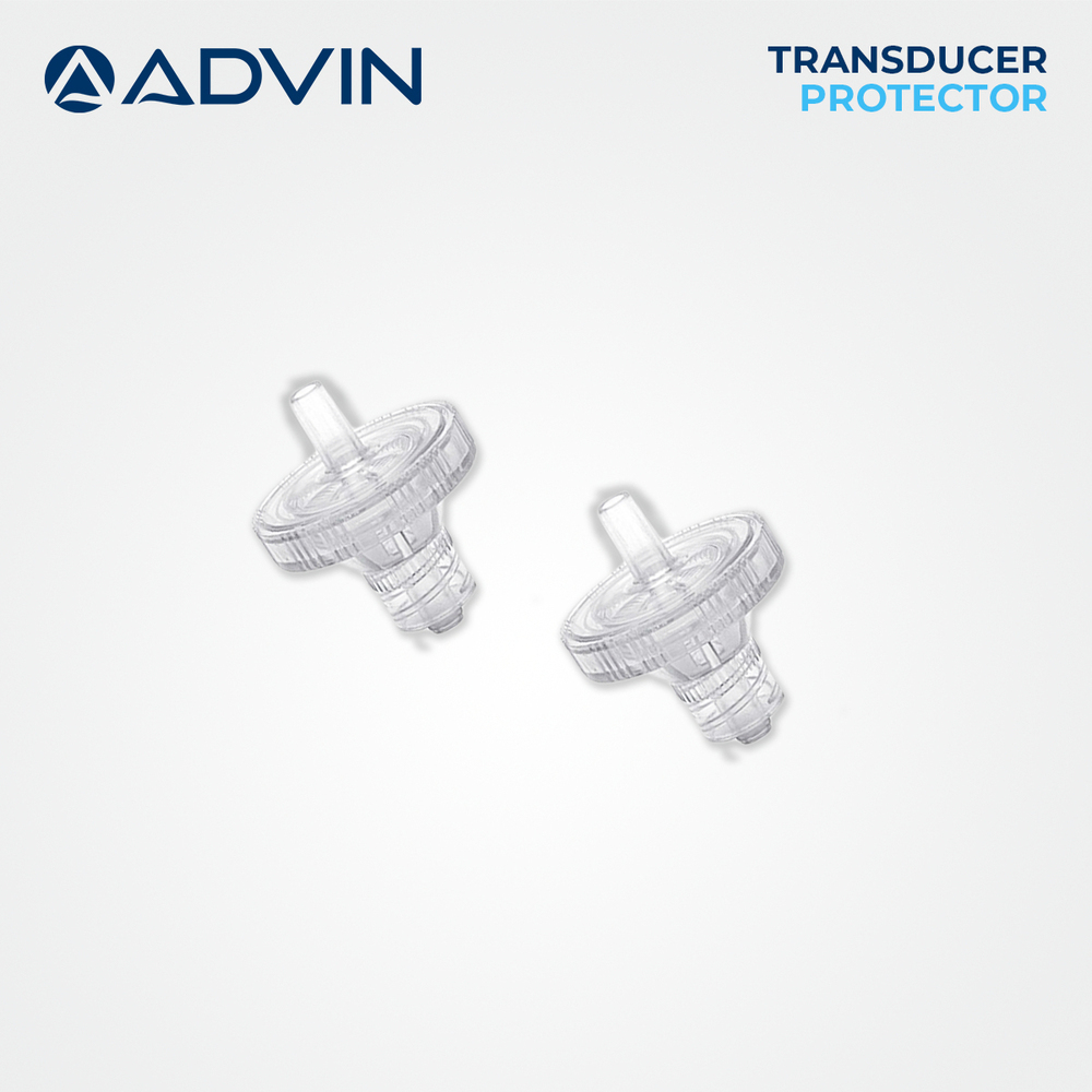 Advin Transducer Protector - Plastic, New | Antibacterial Hydrophobic Barrier, Real-Time Operation, Easy Blood Monitoring, Contamination Prevention
