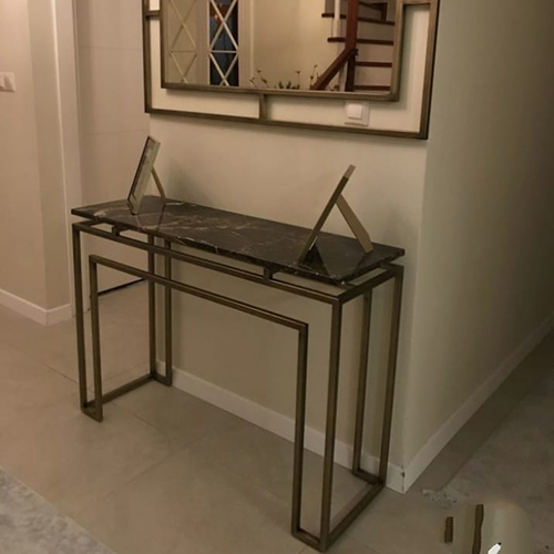 Black Marble Console Table
