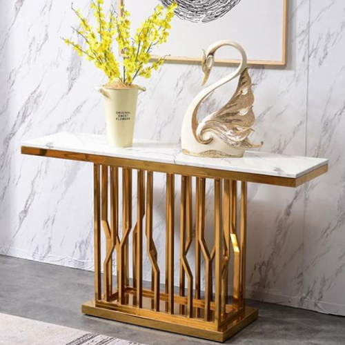 Luxury Gold Design Marble Console Table