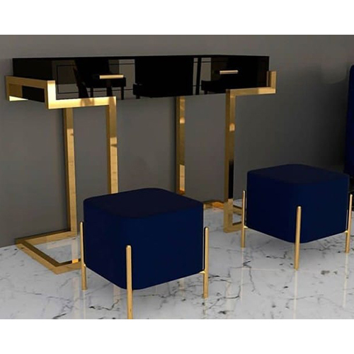 Luxury Black Marble Console Table