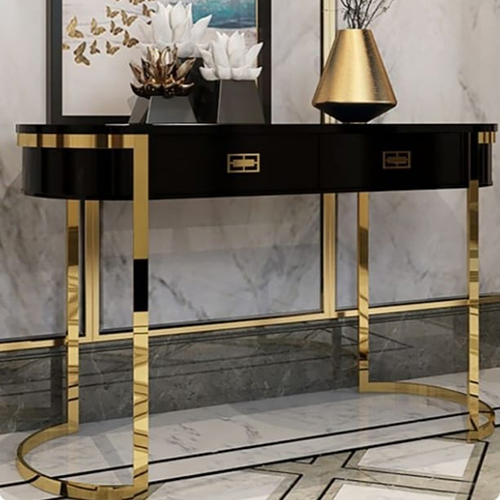 Luxury Gold Design Marble Console Table