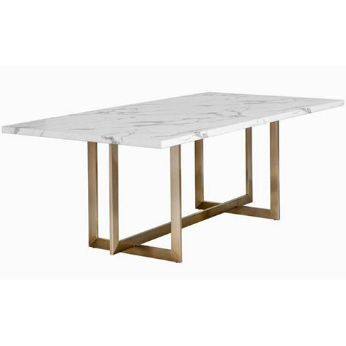 Faux Marble Dining Table Indoor Furniture