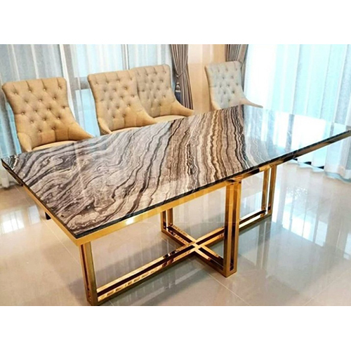 Gold Designs Marble Dining Table