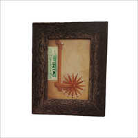 Metal Palm Wood Photo Frame