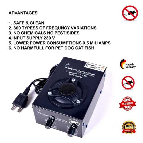Ultrasonic rat repellent system small