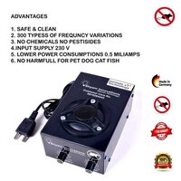 Ultrasonic Rat Repellent System Small - Plastic, 10x10x5 Cm, Black | Chemical Free, Low Power Consumption, Pest Control, Pet Safe