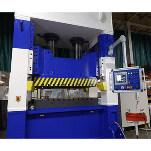 Blue Hydraulic Press