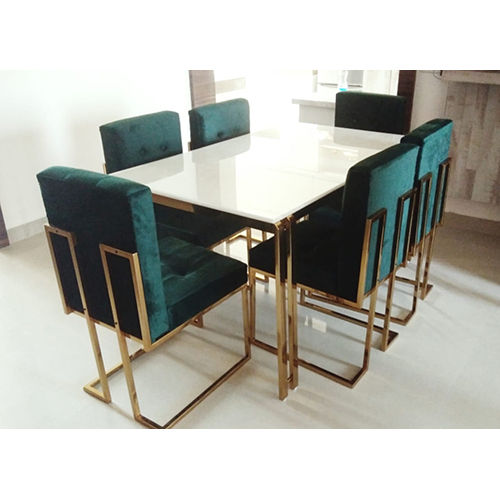 PVD Coated Dining Table Set