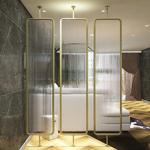 Golden Glass Wall Partition