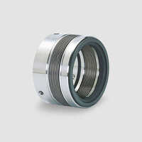 Unbalanced Metal Bellow Seals - High-quality Metal, 35 Mm Size, Silver-black Finish | Superior Performance For High-pressure And High-temperature Applications