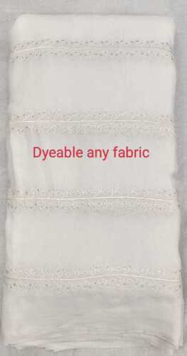 DYEABLE  EMBROIDERY FABRIC
