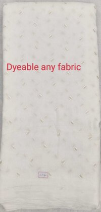 DYEABLE  EMBROIDERY FABRIC
