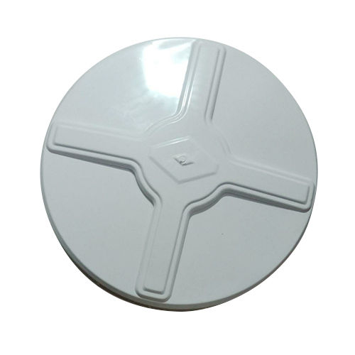 Different Available White Plastic Outer Thread With Collar Cover Lid