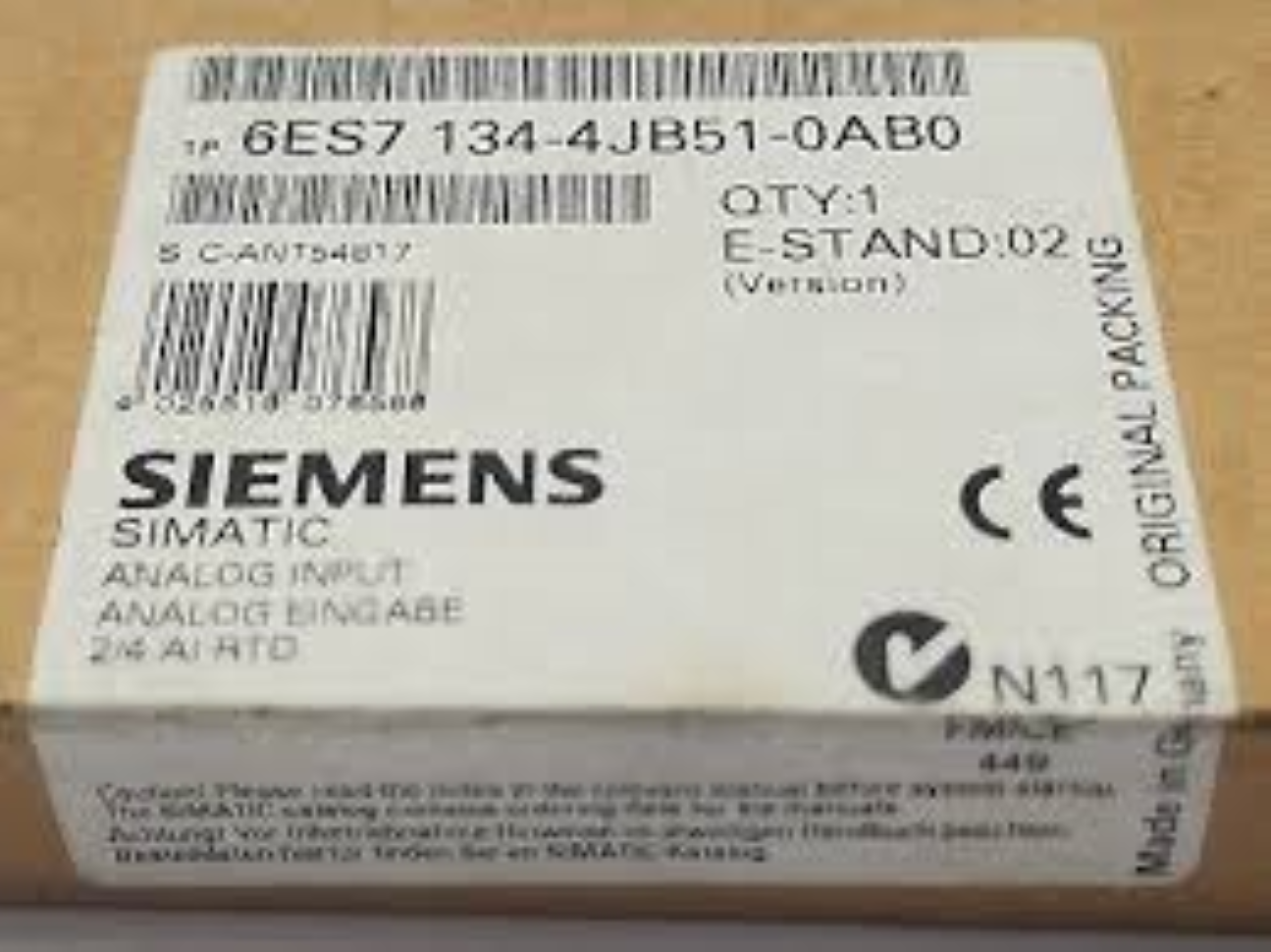 6ES71344JB500AB0-SIEMENS PROGRAMMABLE LOGIC CONTROLLER