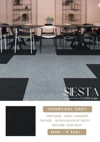 CHARCOAL GREY IL 6501 Carpet Tiles