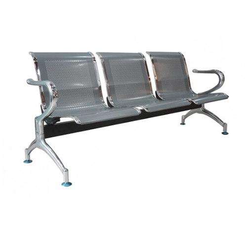 KW 483 (SL) - 3 SEATER CHAIR - SILVER