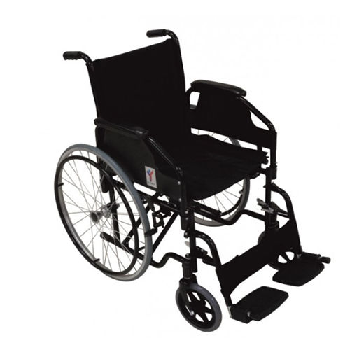 KW 903 (B) - WHEELCHAIR ARM and FOOT REST REMOVABLE - POWDER COATED FRAME