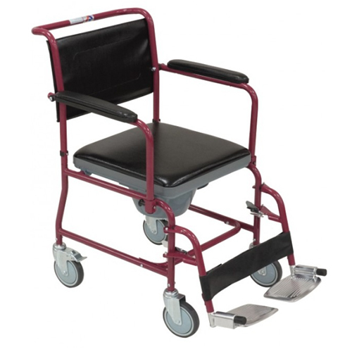 KW 692 - WHEELCHAIR COMMODE - 5 WHEELS