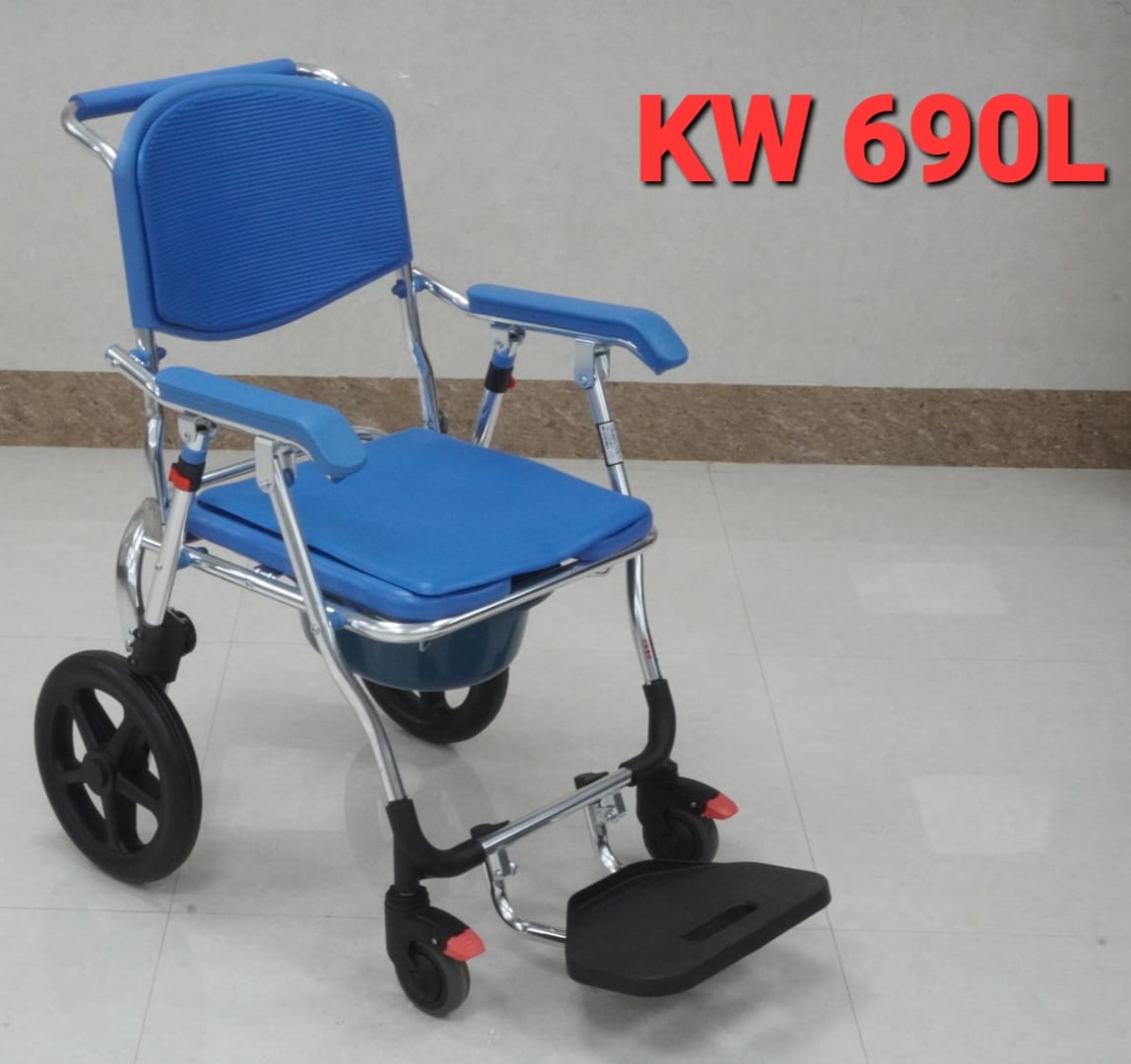 KW 690 (L) - COMMODE WHEELCHAIR ALUMINIUM