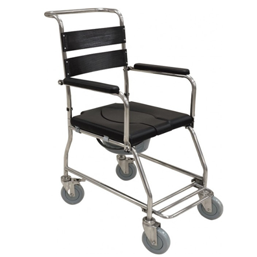 KW 695S - WHEELCHAIR COMMODE STAINLESS STEEL - 5