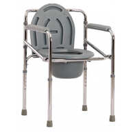 KW 894 GREY - COMMODE CHAIR W-O WHEELS