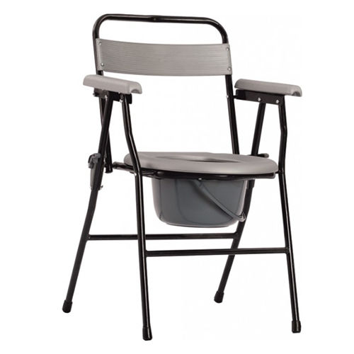 KW 899 - COMMODE CHAIR FOLDING GREY